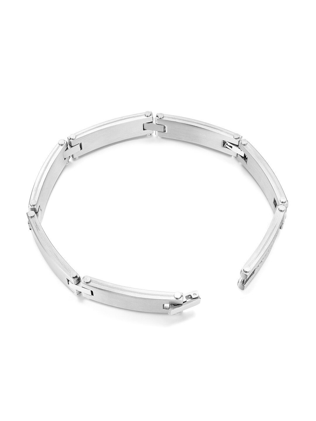 DUCATI CORSE Men Silver-Plated Link Bracelet