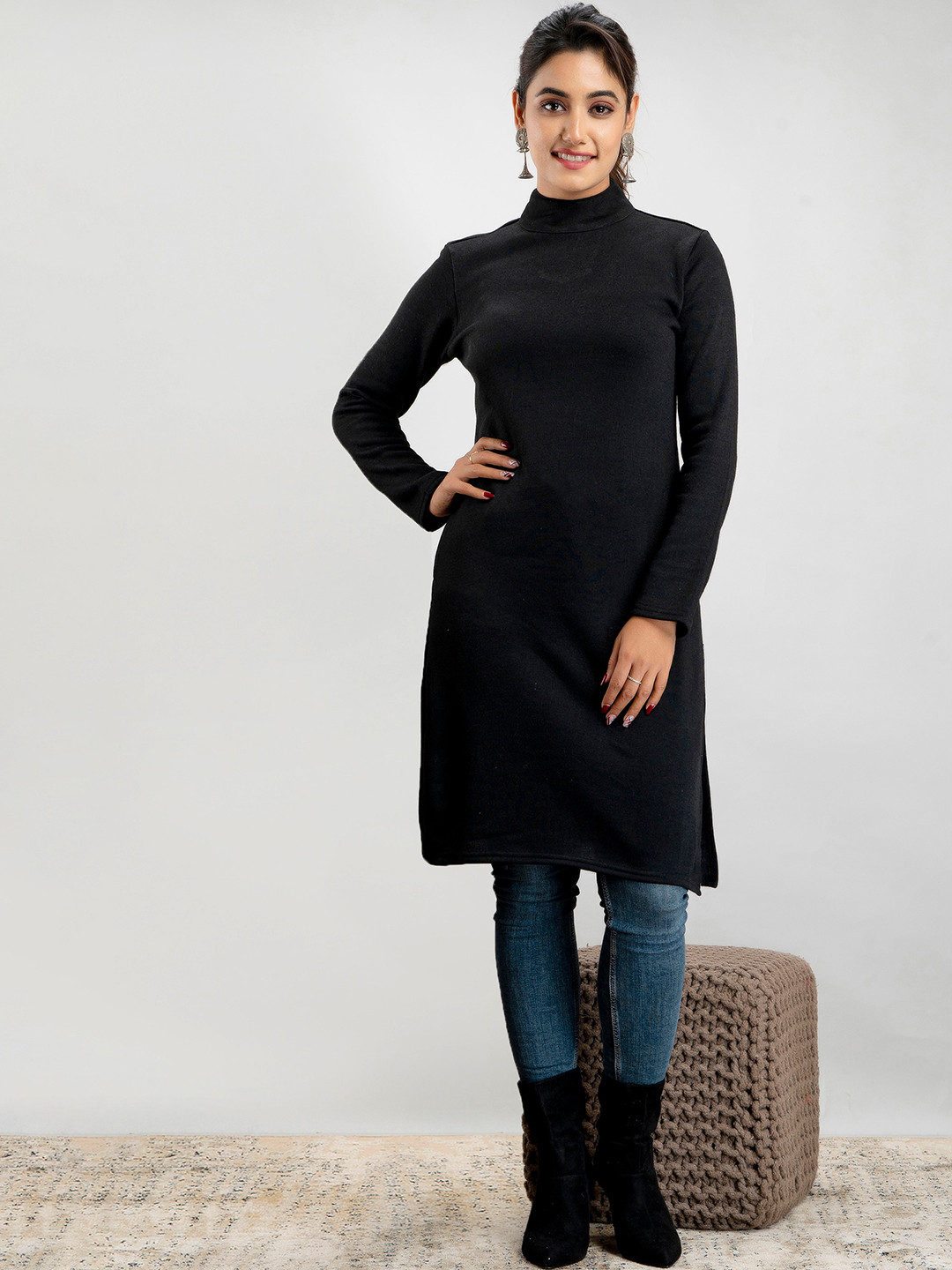 SUTI Turtle Neck Wool Kurta