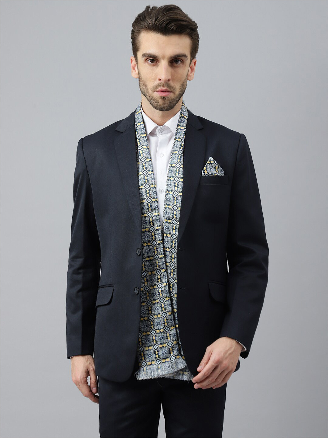 Tossido Men Printed Stole & Pocket Square