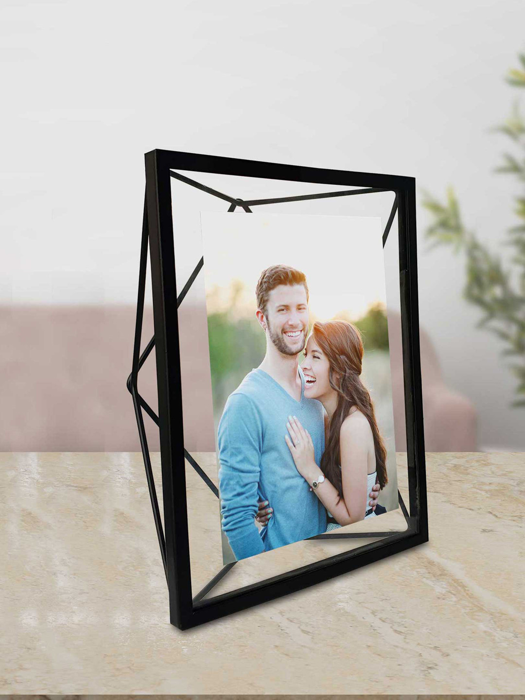 Art Street Black Glass Table Photo Frame