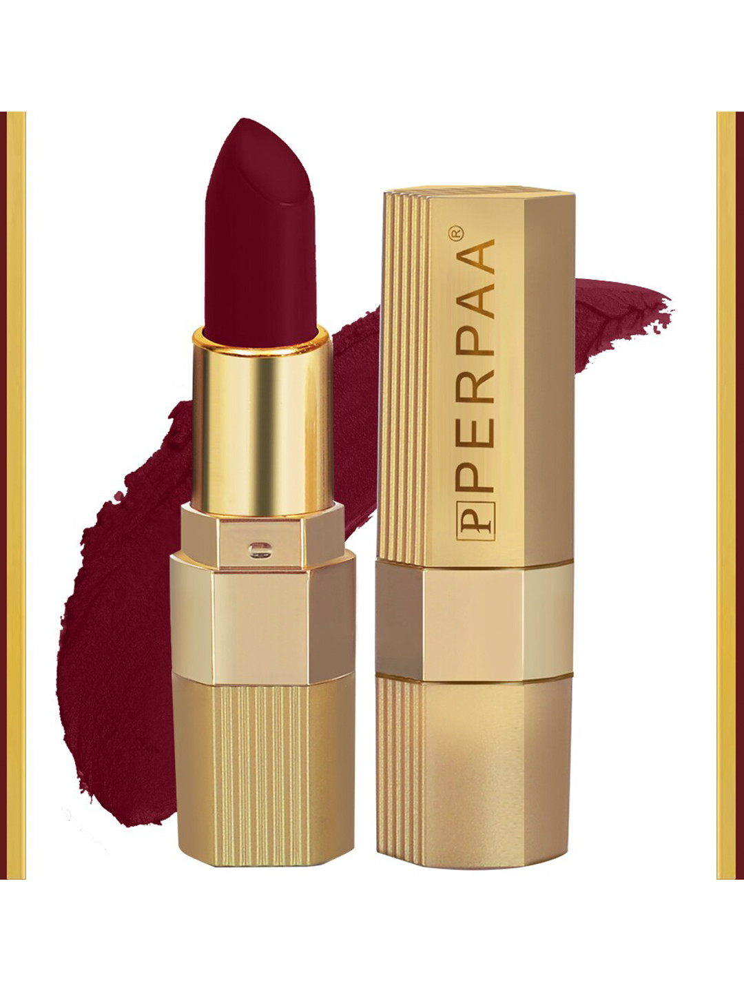 PERPAA Xpression Waterproof & Lightweight Matte Lipstick 3.5 g - Bold Maroon 307