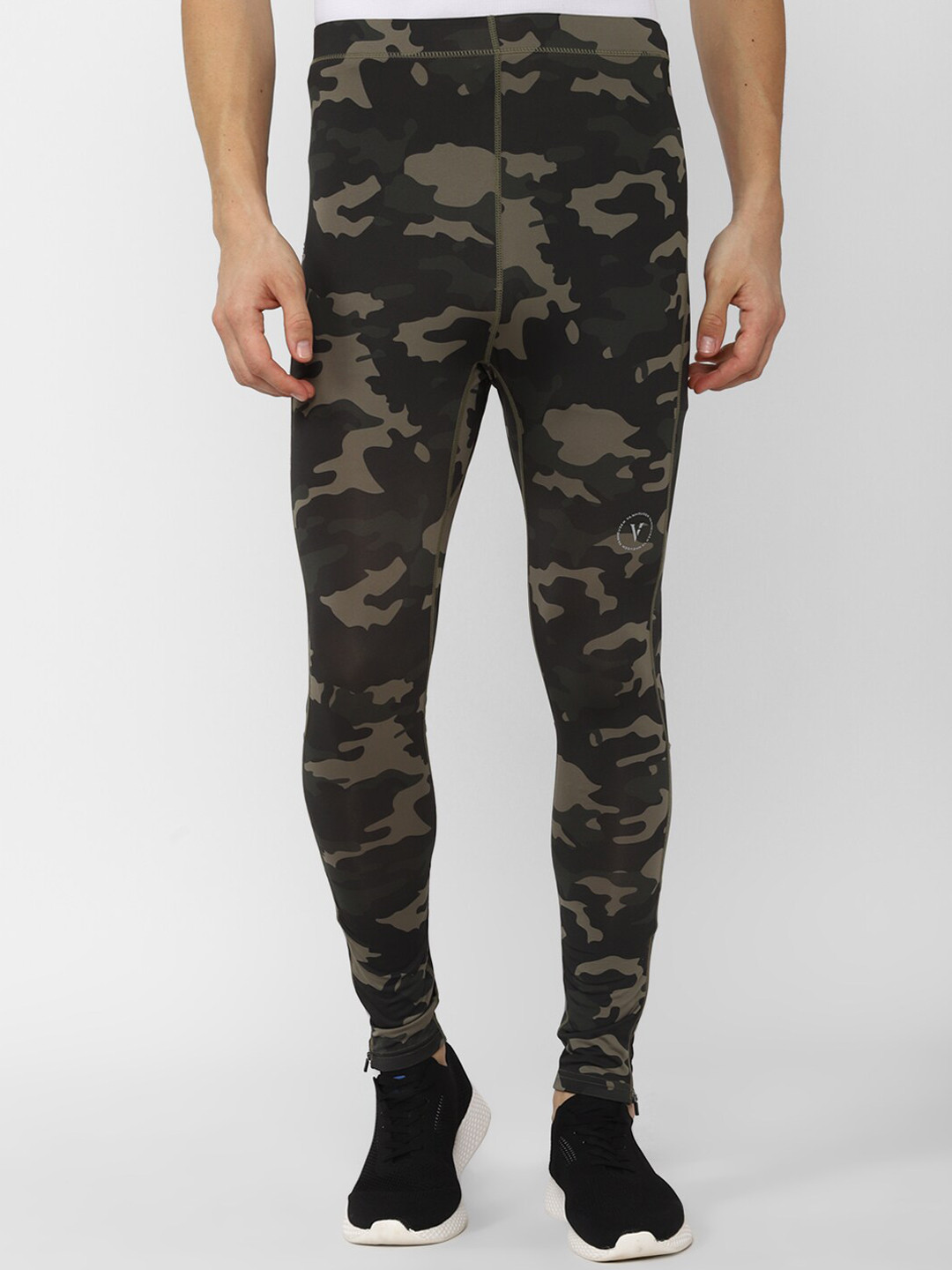 Van Heusen Men Printed Running Tights