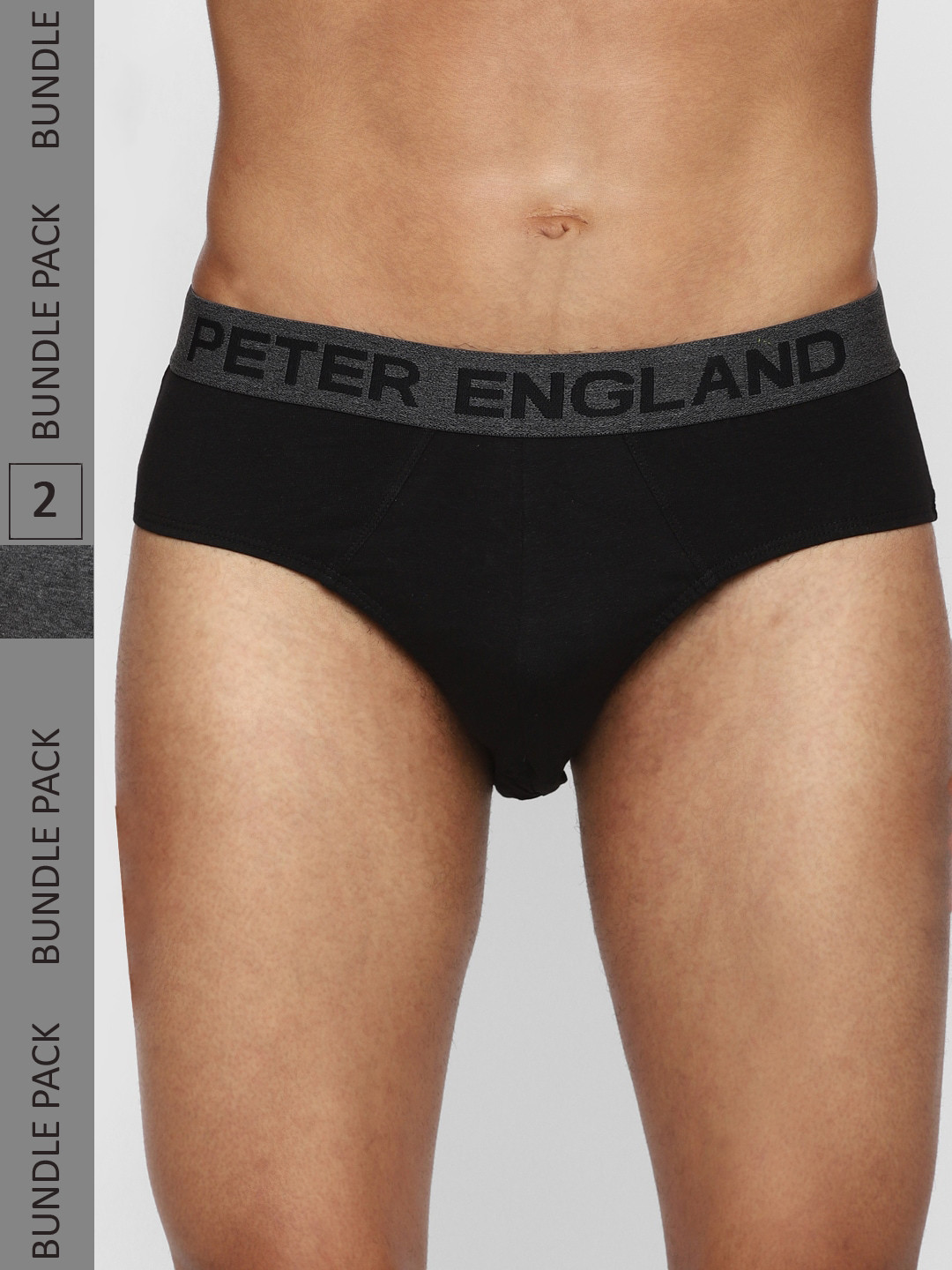 Peter England Men Pack Of 2 Pure Cotton Basic Briefs PEBFWRGBV96751