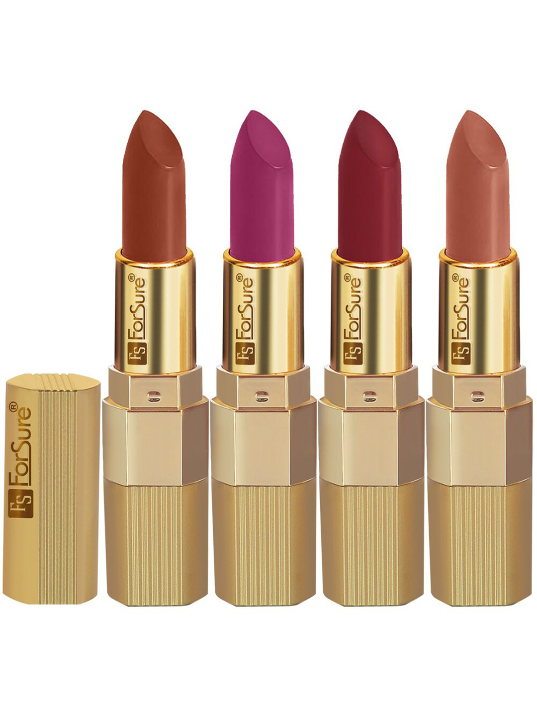 ForSure Xpression Set Of 4 Long Lasting Matte Lipsticks 3.5 gm Each