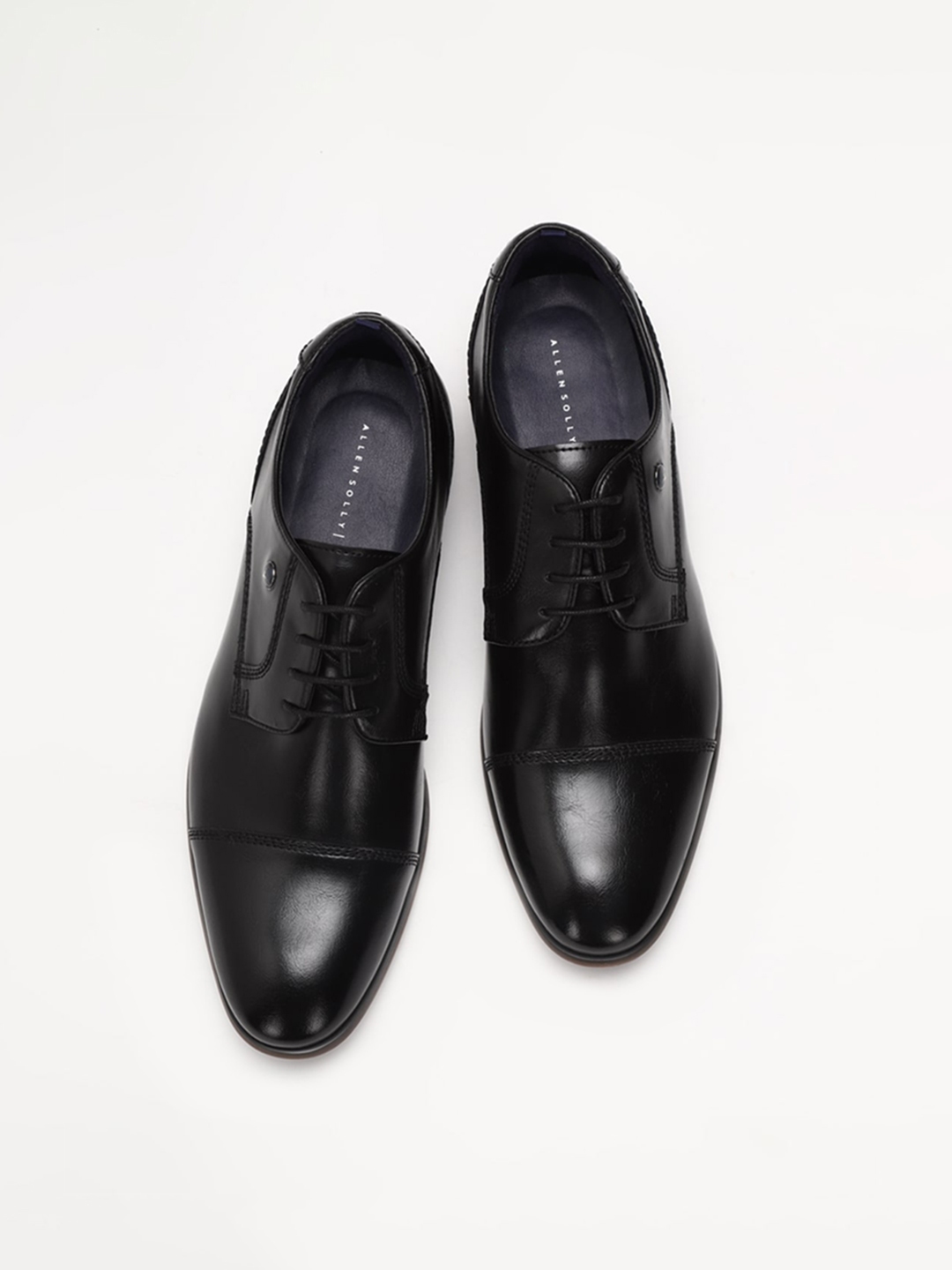 Allen solly black formal hot sale shoes