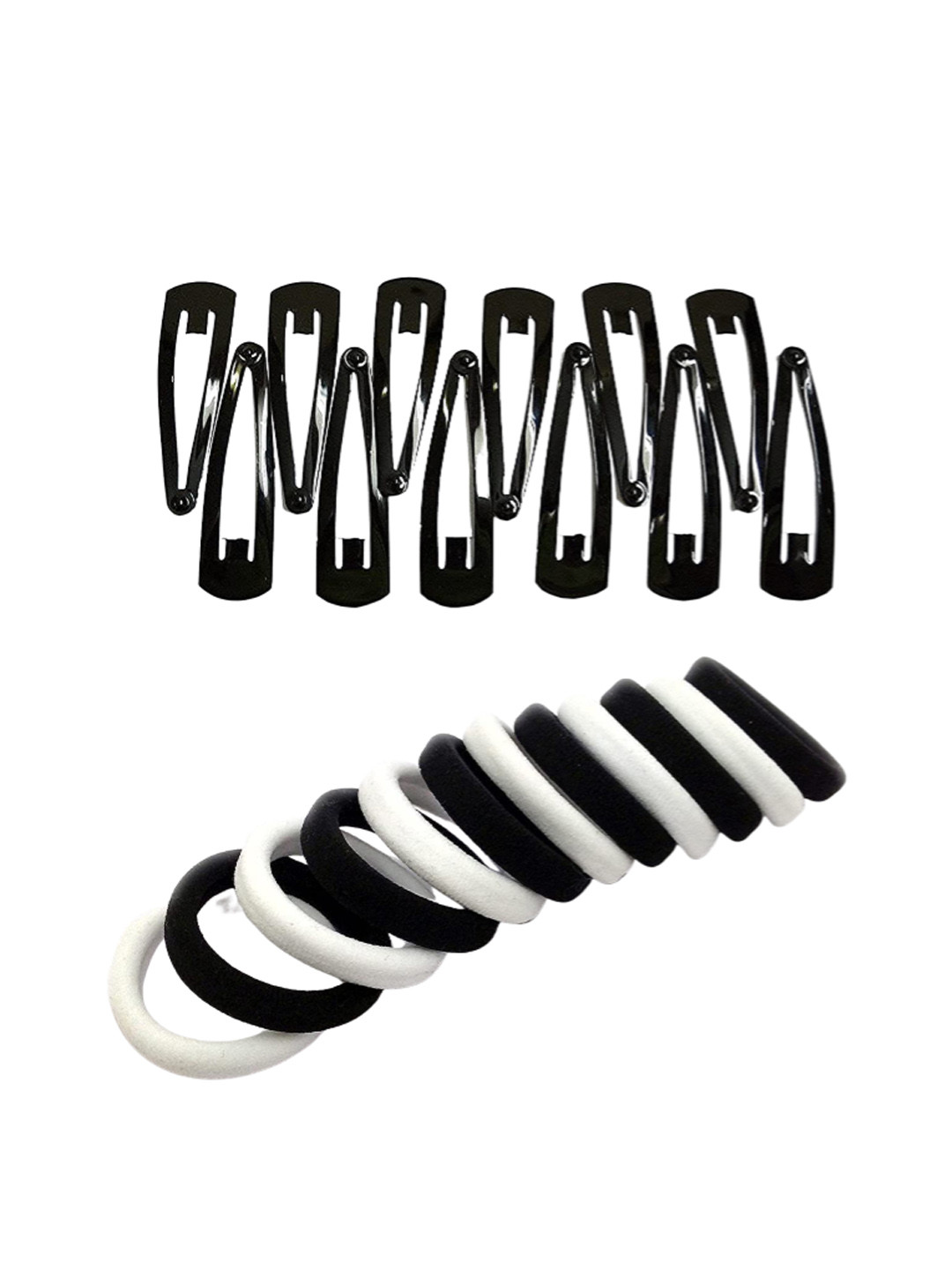 CHANDERKASH Set of 24 Hairband with Metal Tic Tac Hair Clips