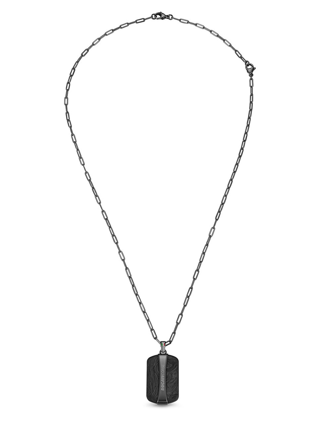 DUCATI CORSE Men Stainless Steel Lobster Closure Necklace