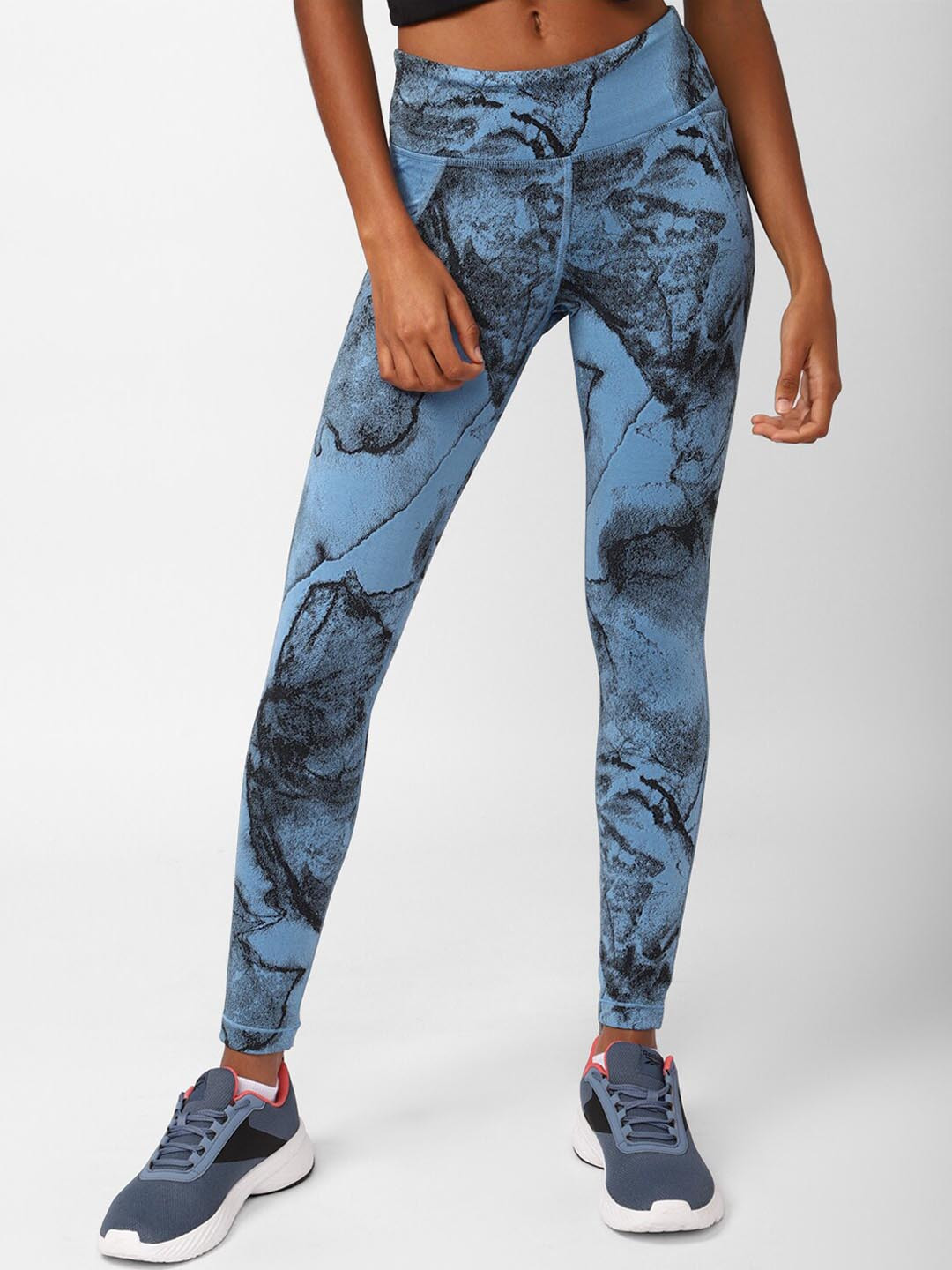 Reebok Women Printed Performance TS Lux Jacquard Tights
