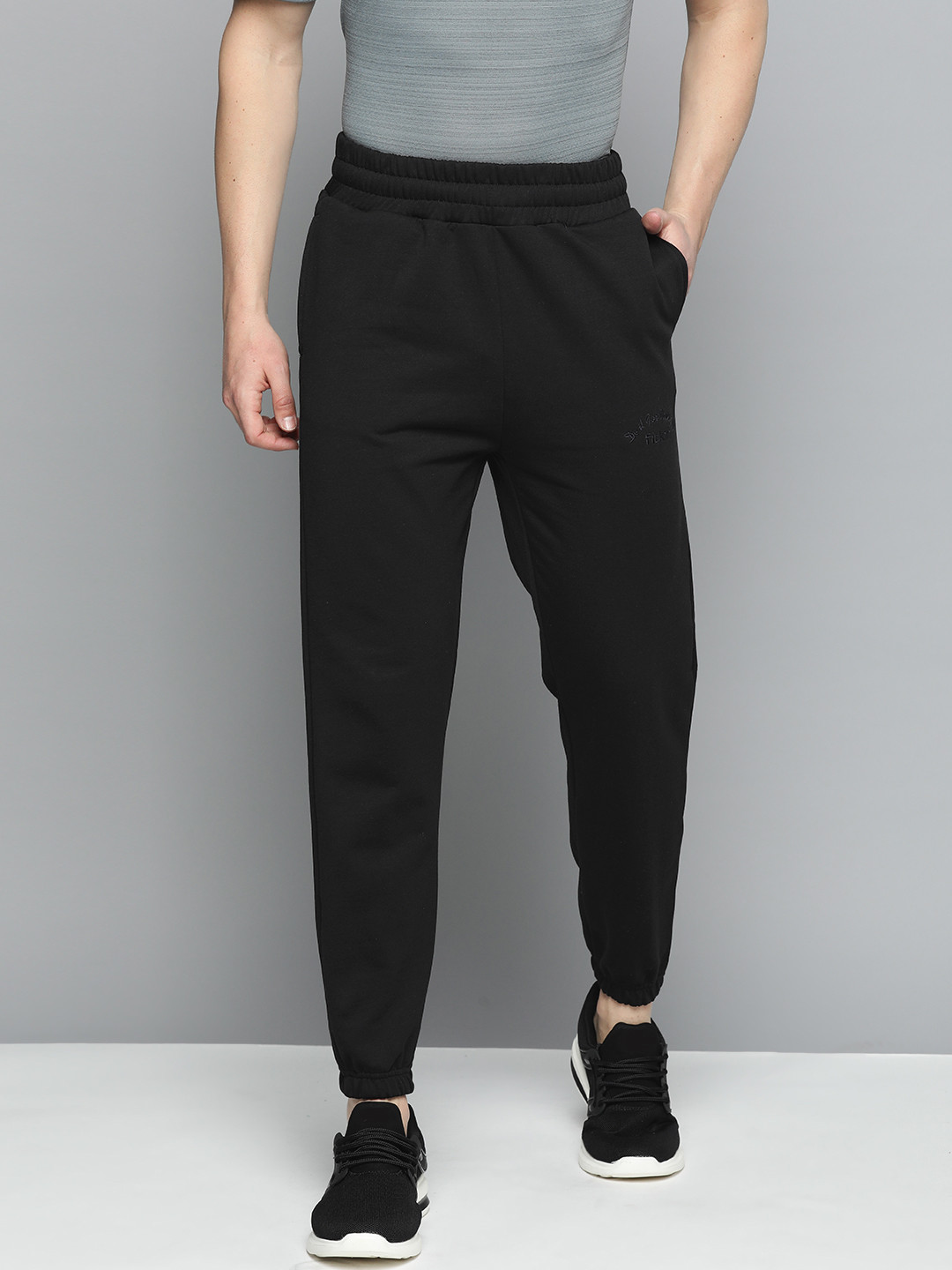 Fitkin Men Solid Fleece Joggers