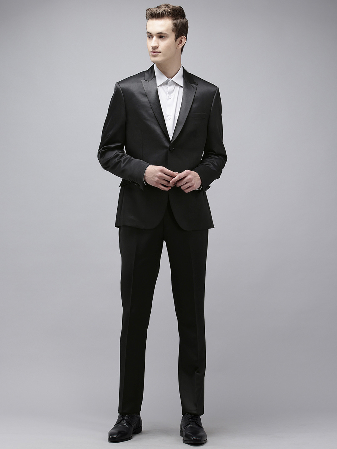 Van Heusen  Slim Fit Single-Breasted Two-Piece Formal Blazer and Trousers