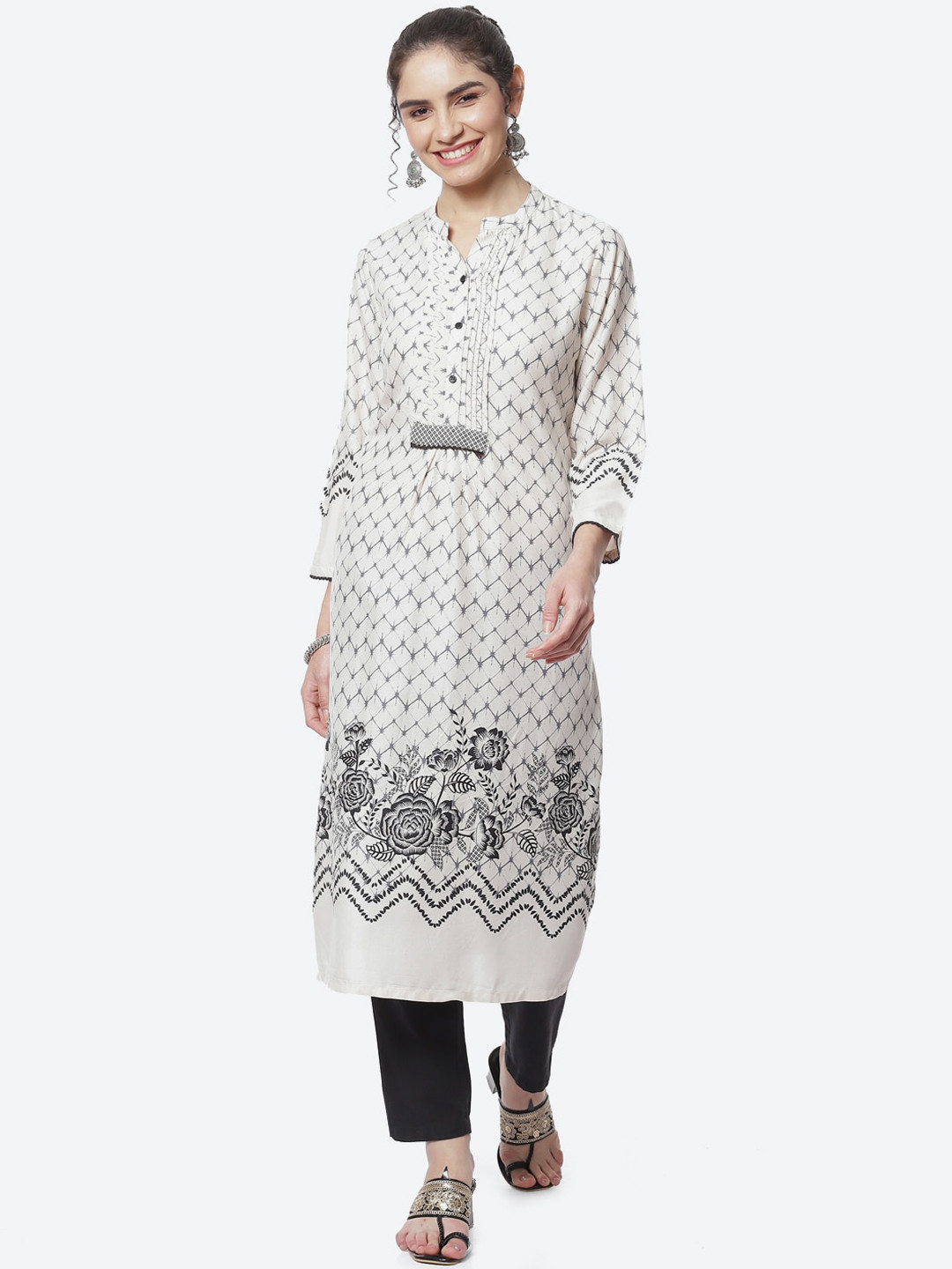 Rangriti Geometric Printed Kurta