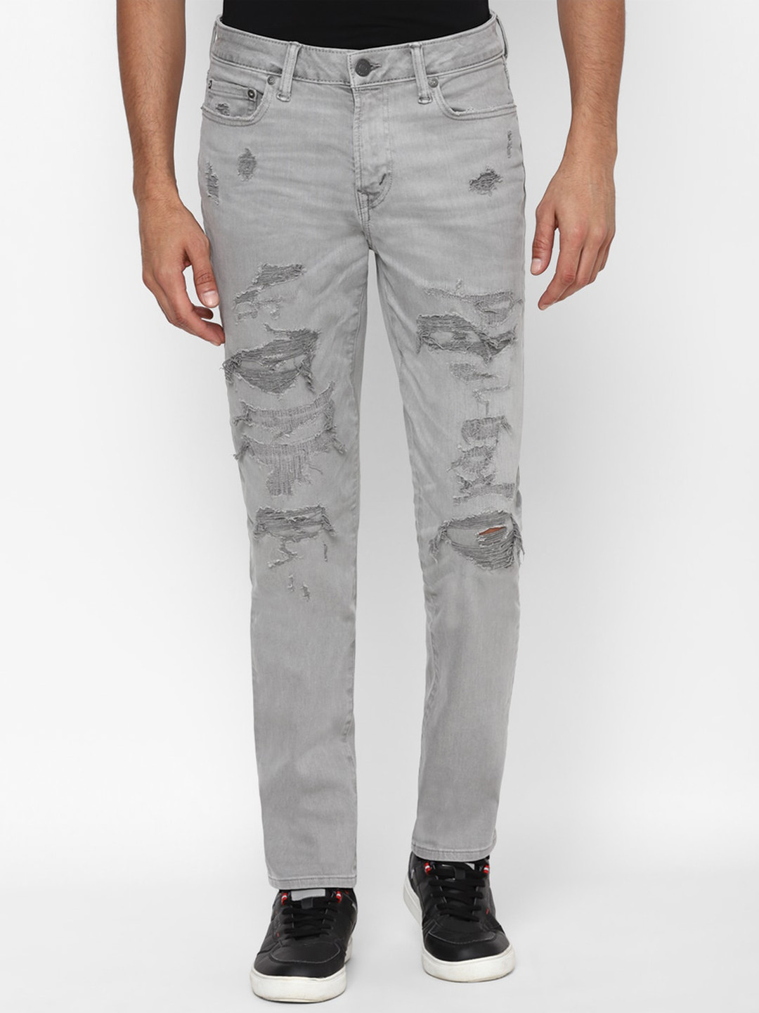 AMERICAN EAGLE OUTFITTERS Men Slim Fit Highly Distressed Jeans