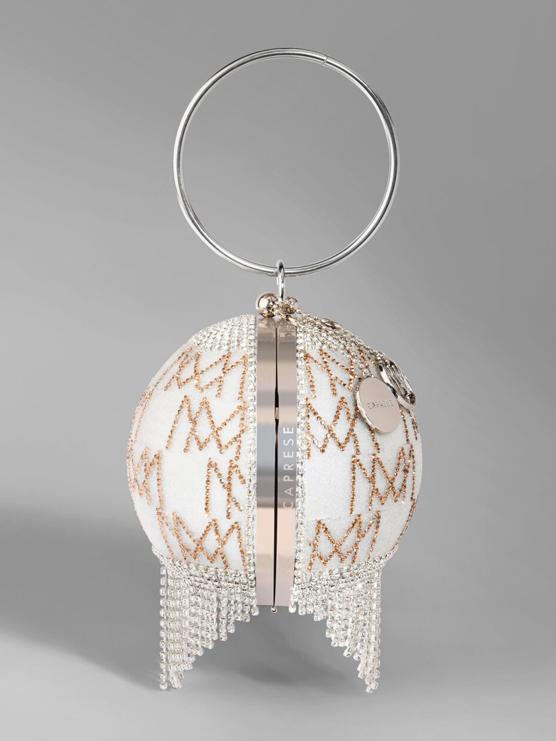 Caprese Enchant Women Gold Medium Clutch