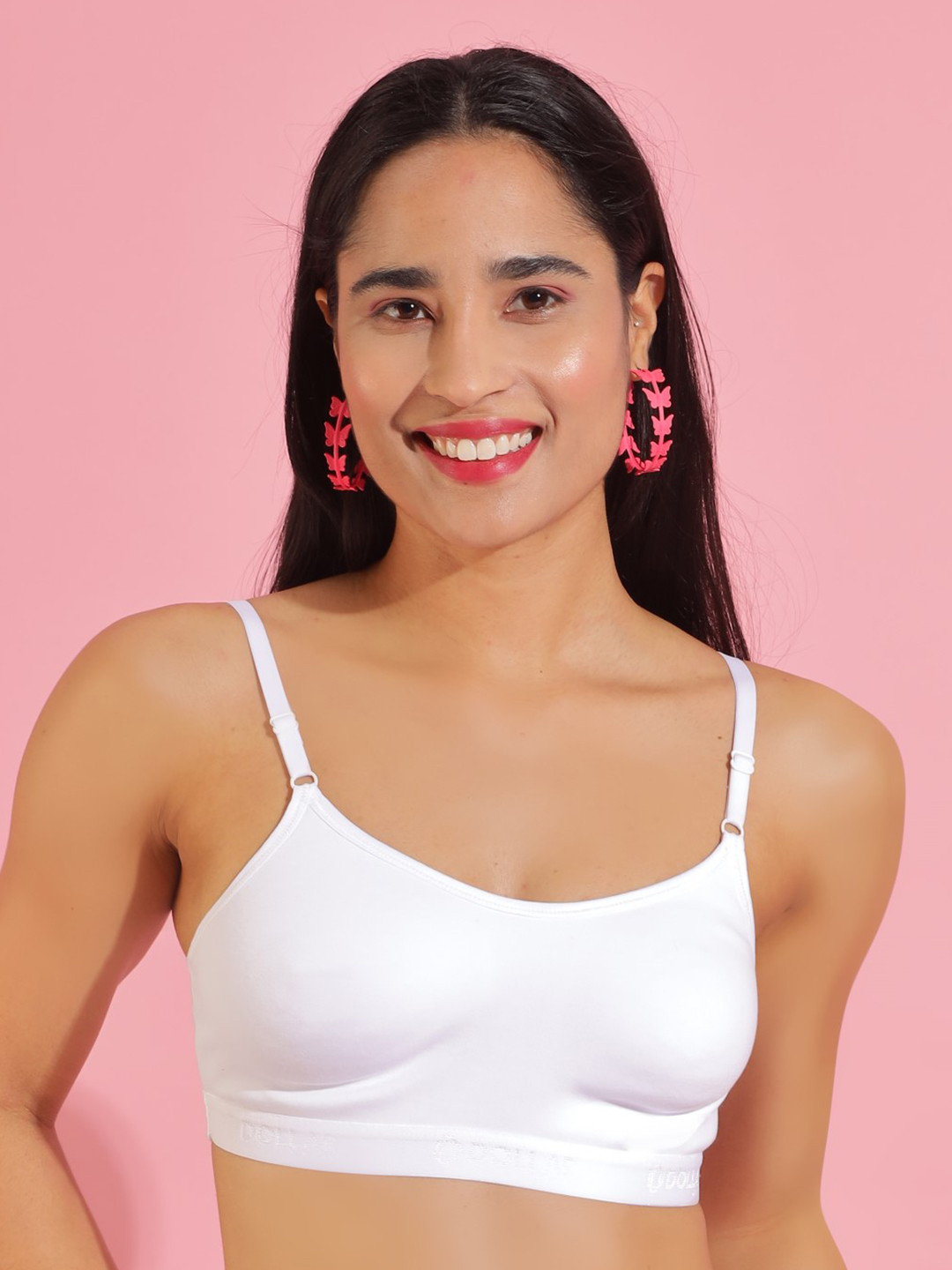 Dollar Missy Pack of 2 Cotton Wire-Free Beginners Bra DBG-4001-R3-WHT-PO2