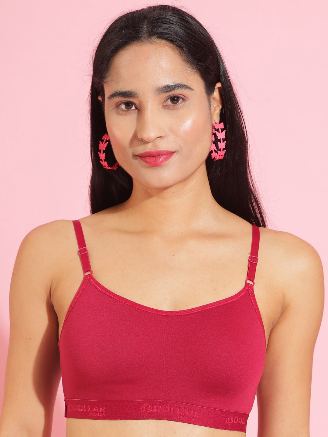 Dollar Missy Pack of 2 Non-Padded Seamless Anti Microbial Bra DBG-4001-R3-CER-PO2