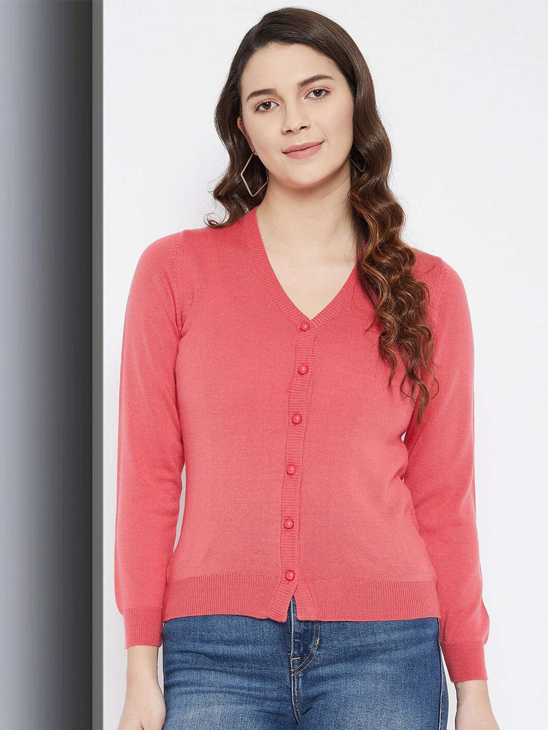 Zigo Women Wool V-Neck Cardigan