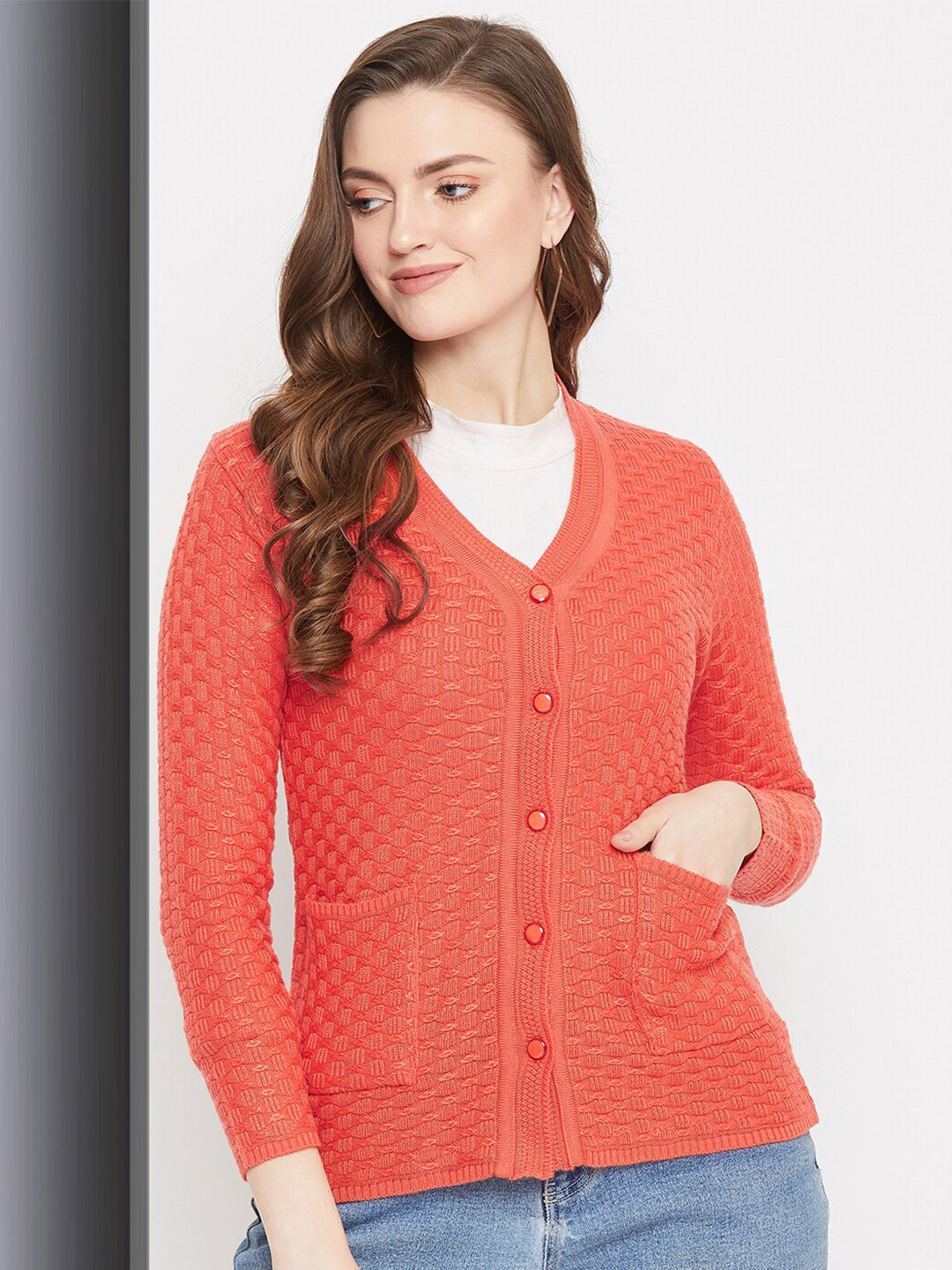 Zigo Women Wool Cable Knit Cardigan