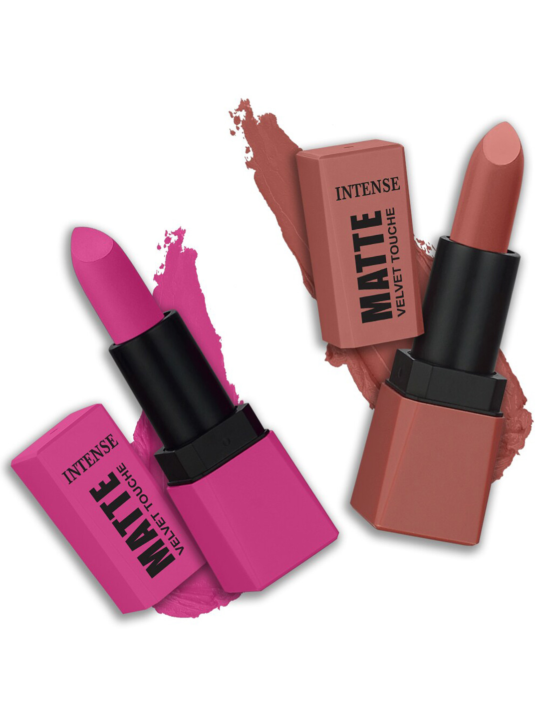 PERPAA Sensational Matte Intense Velvet Touche Set Of 2 Lipstick - PerfectPink&NextToNude