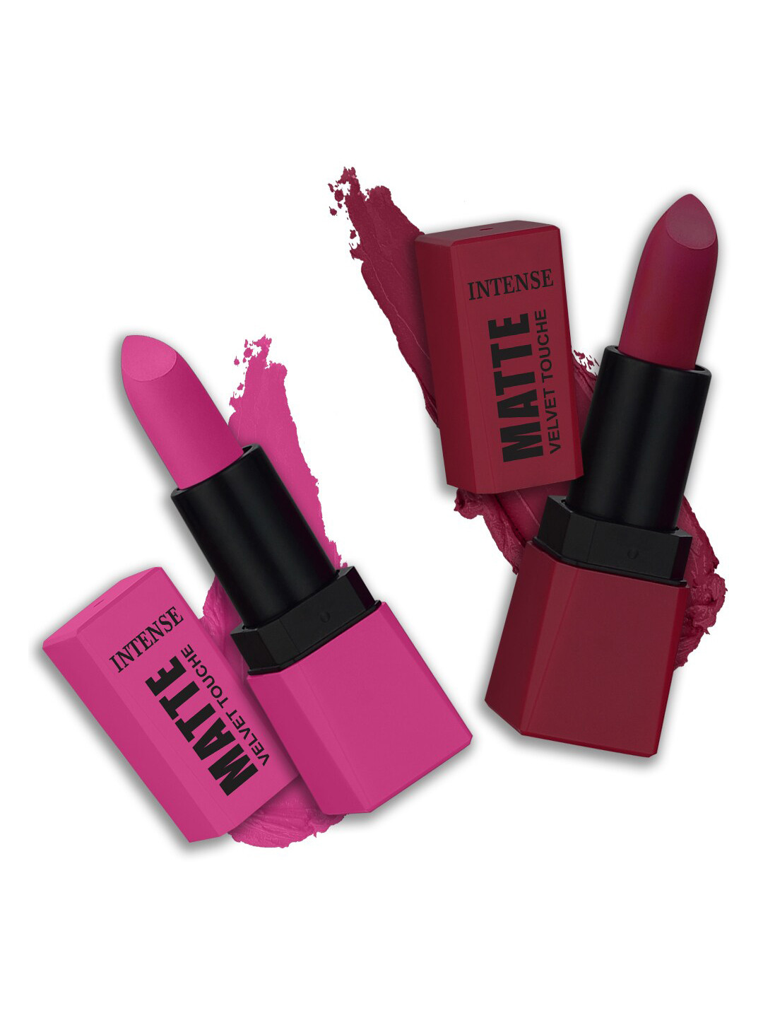 PERPAA Sensational Matte Intense Velvet Touche Set Of 2 Lipstick - PerfectPink&MoodyMaroon