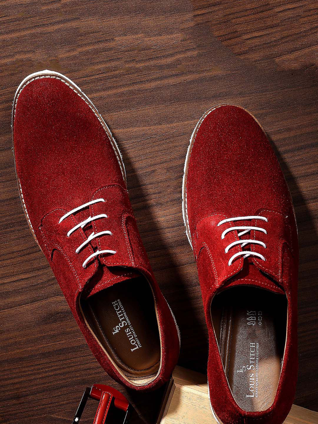 LOUIS STITCH Men Suede Derbys