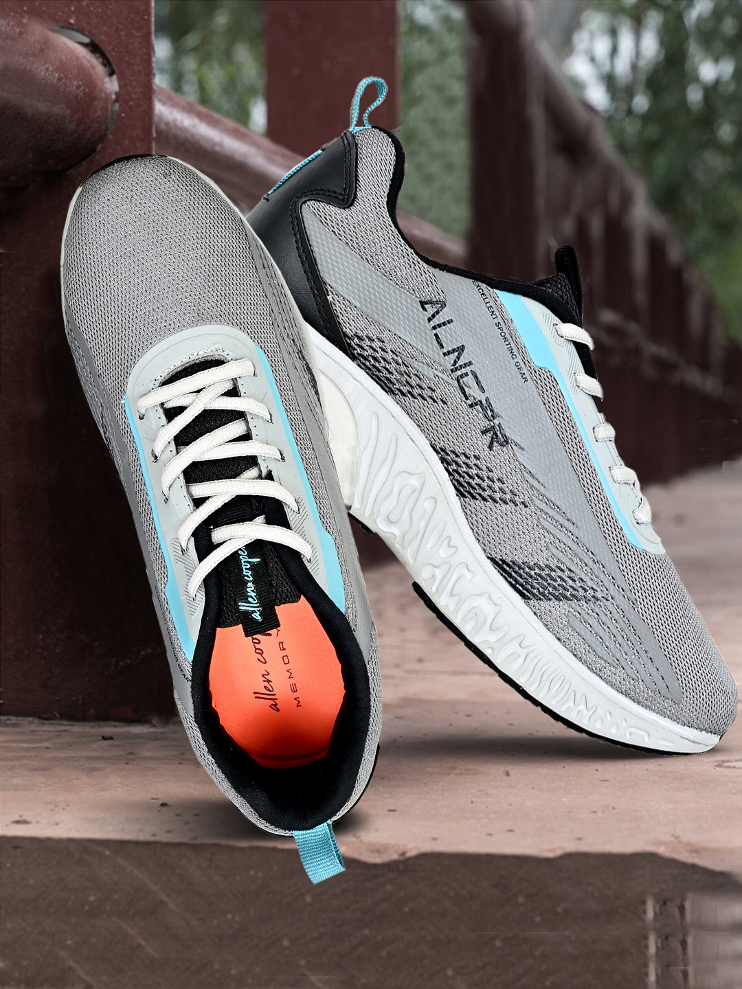 Allen Cooper Men Mesh Ultralite Running Non-Marking Shoes