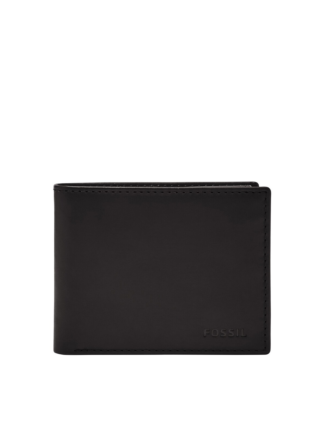 Fossil Men Leather Two Fold Wallet