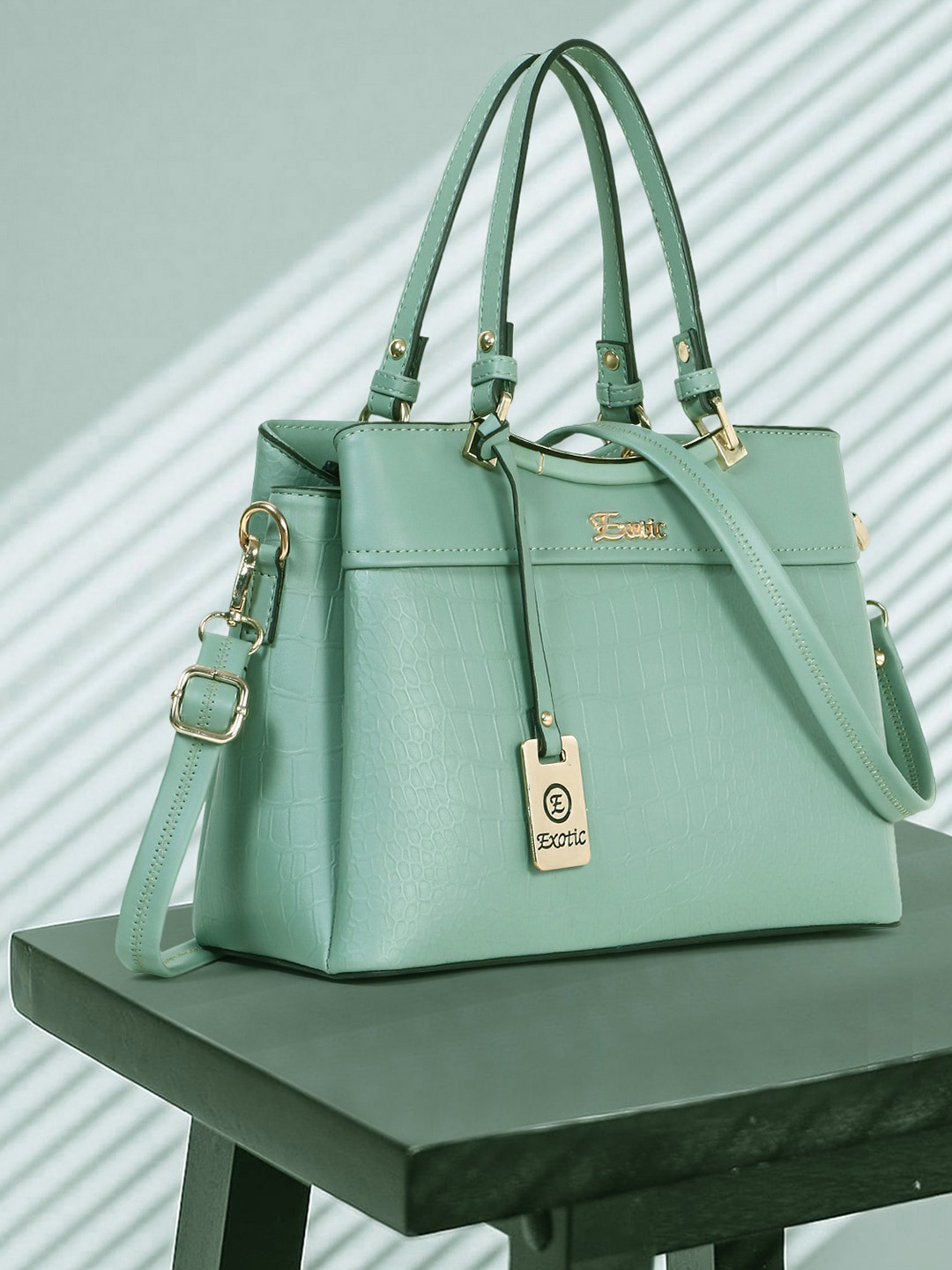 Exotic Textured Structured Handheld Bag with Tasselled