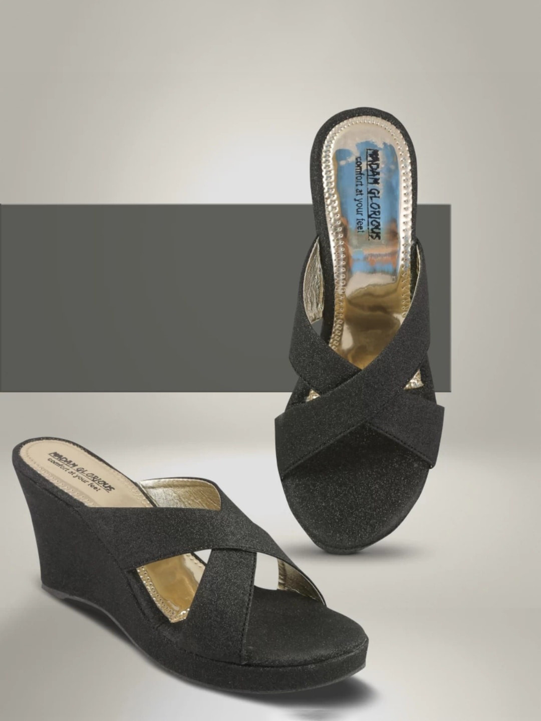 madam glorious Party Wedge Heels