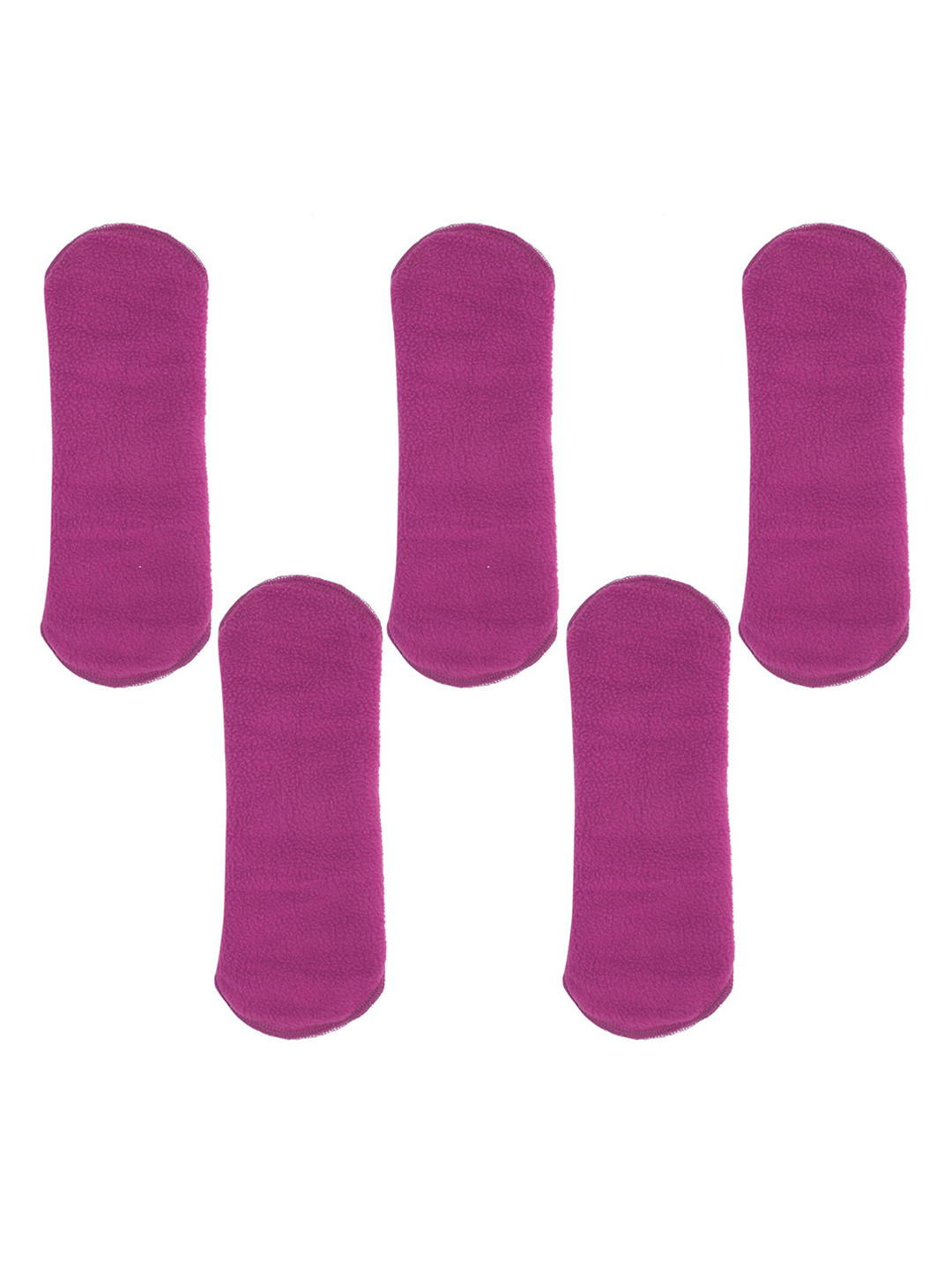 CareDone Set of 5 Ultra Thin Rash-Free Organic Cotton Reusable Sanitary Cloth Pads