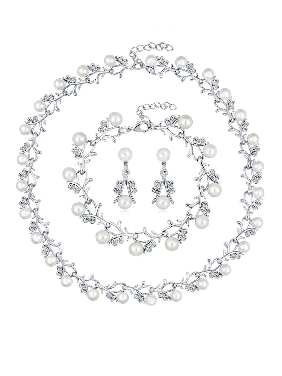 Young & Forever Silver Plated Jewellery Set