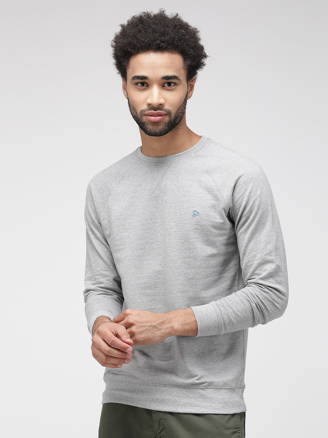 SPORTO Men Plus Size Raglan Sleeves Cotton Sweatshirt
