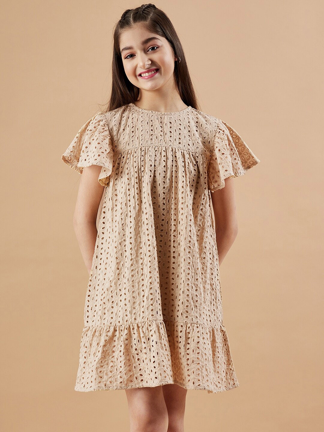 Cherry & Jerry Round Neck A-Line Dress