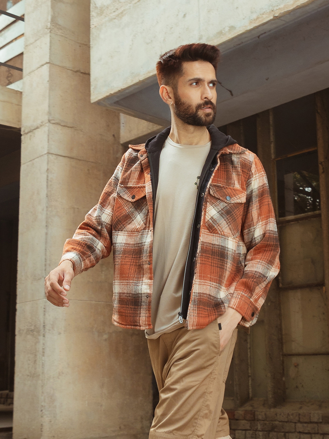 Buy Dlanxa Men Checked Outdoor Padded Jacket Jackets for Men 21356688 Myntra