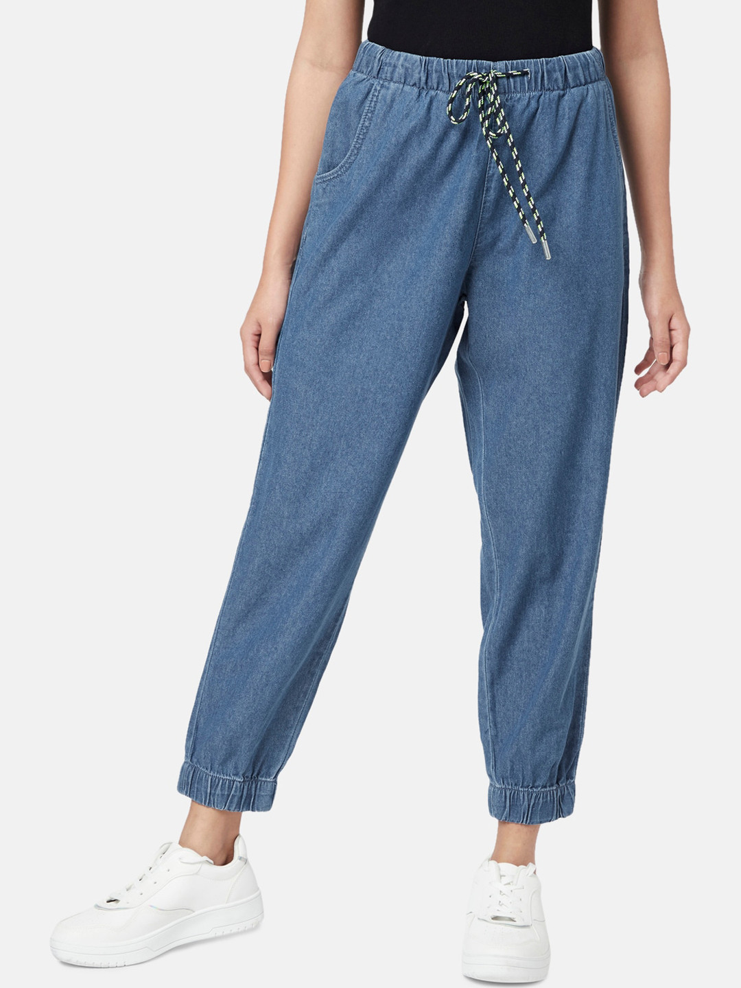 People Women Jogger Cotton Jeans