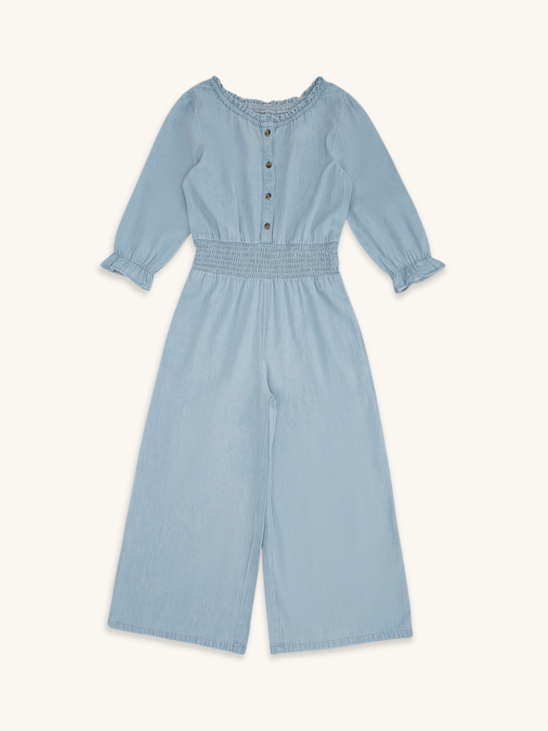 Pantaloons Junior Girls Cotton Basic Jumpsuit