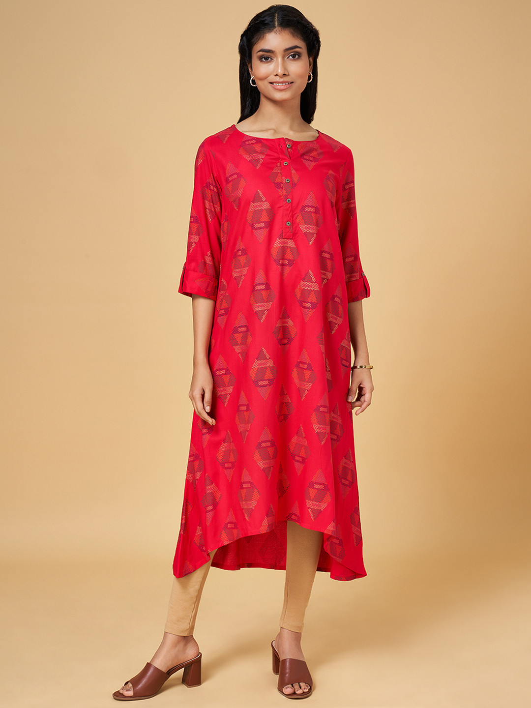 YU by Pantaloons Geometric Printed Kurta