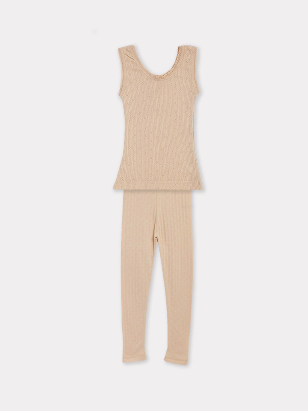 Kanvin Girls Sleeveless Thermal Set