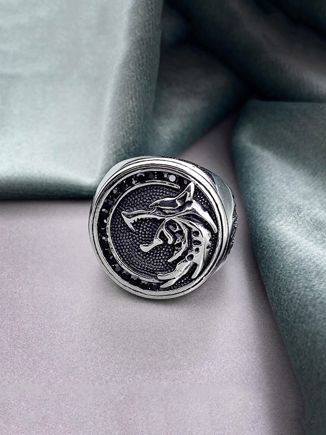 Yellow Chimes  Hunter Wolf Finger Ring