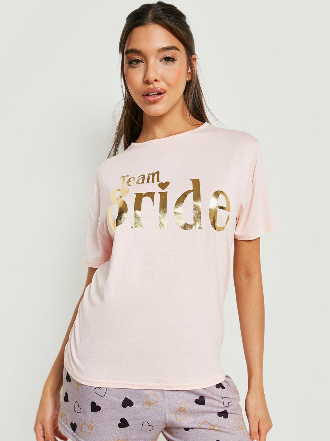 Boohoo Women Printed Short Set