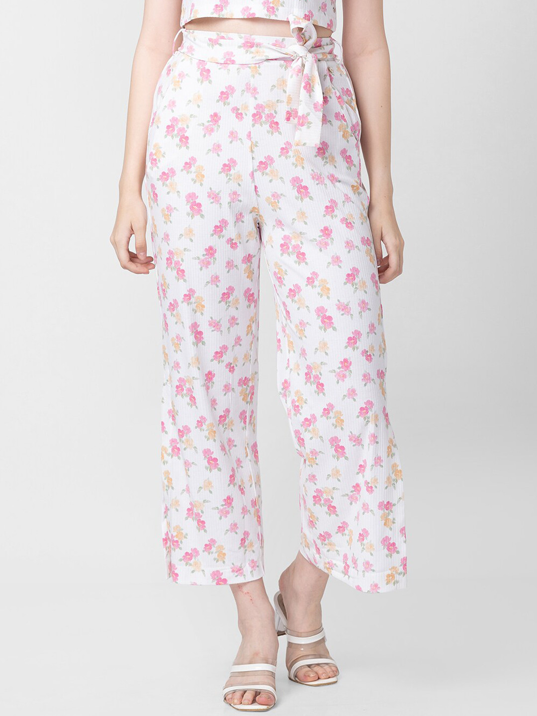 SPYKAR Women Floral Printed Cotton Palazzo