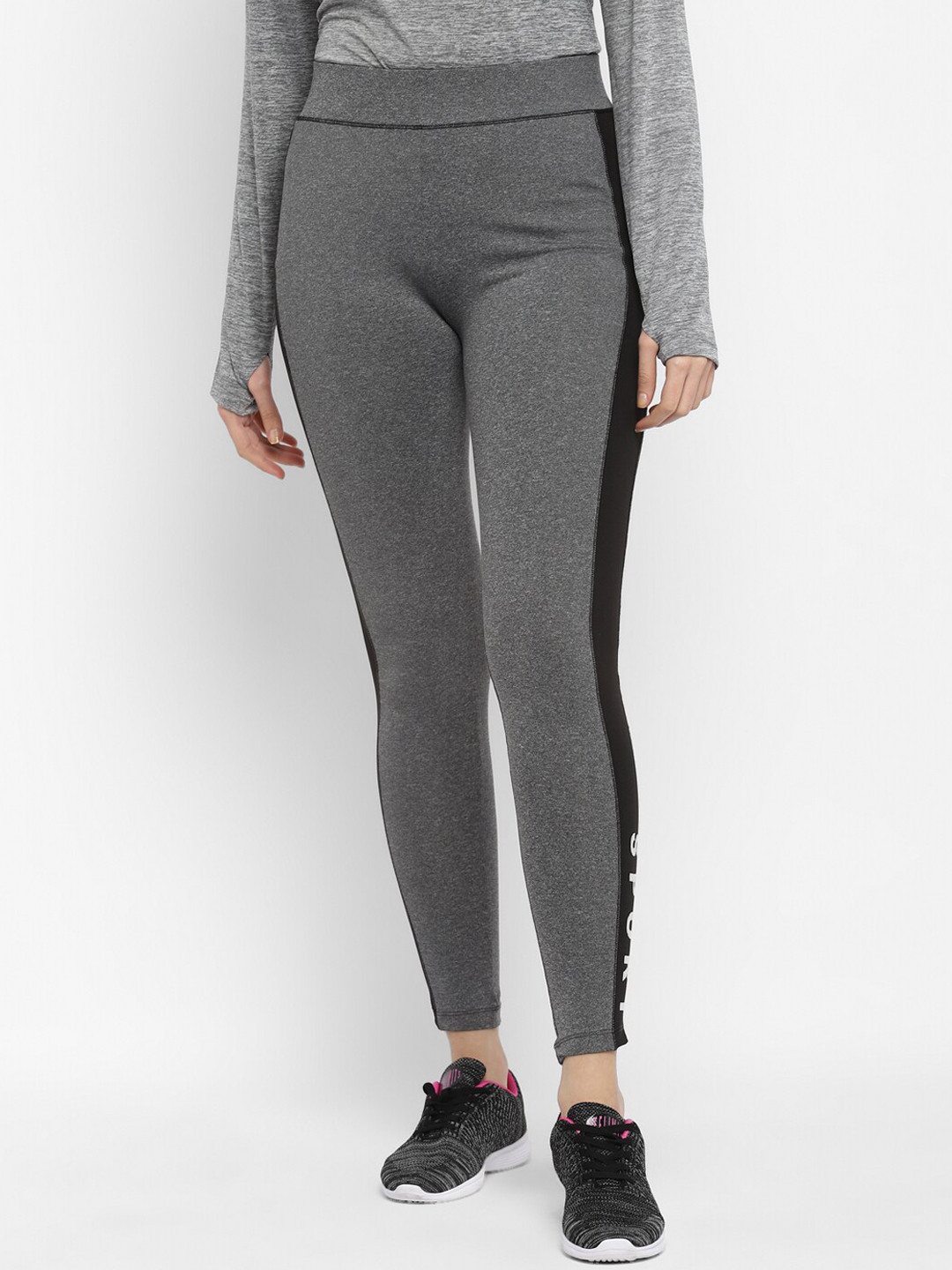 OFF LIMITS Women Contrast Panel Antimicrobial Tights