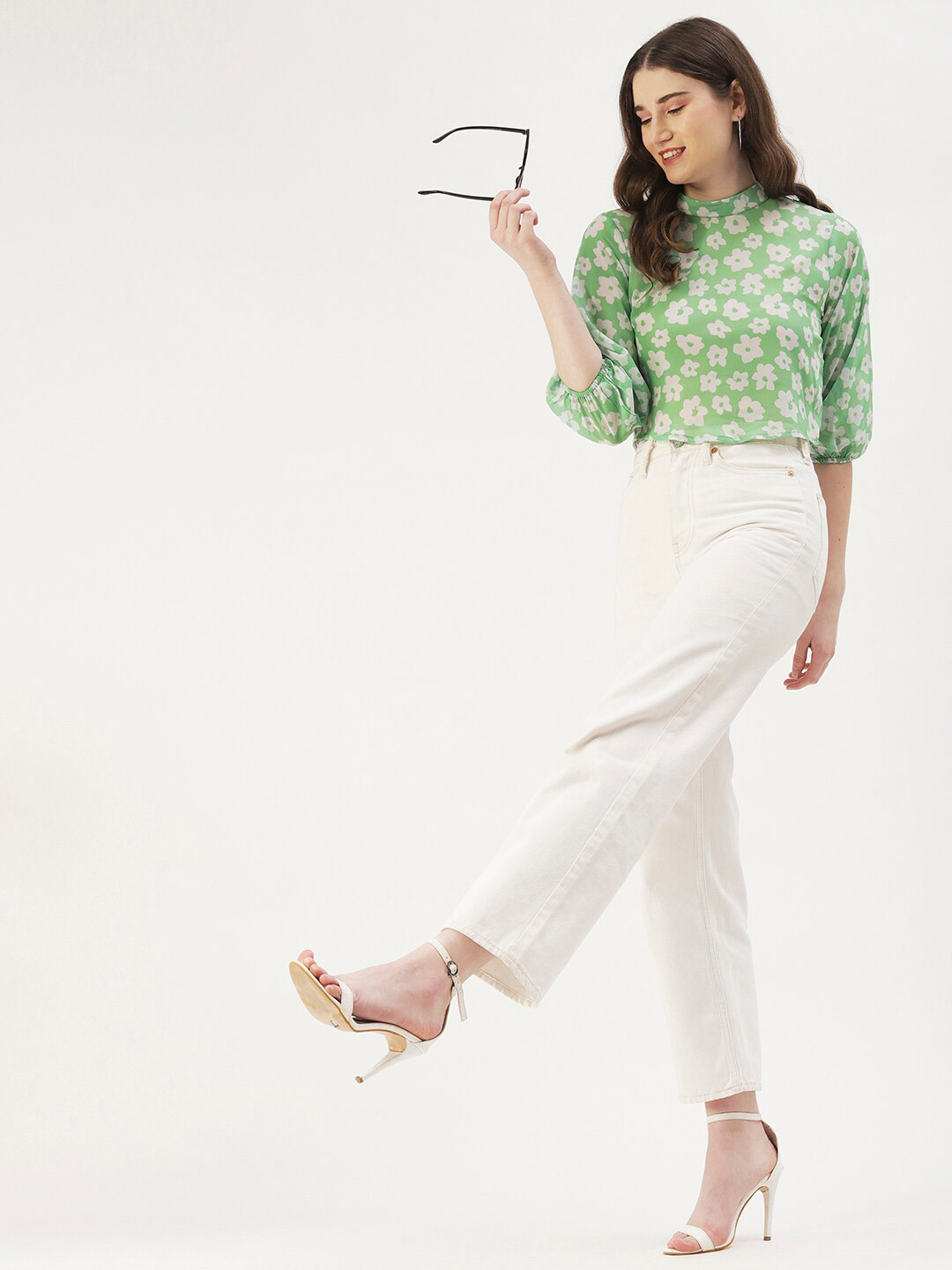 DressBerry Floral Printed Crop Top