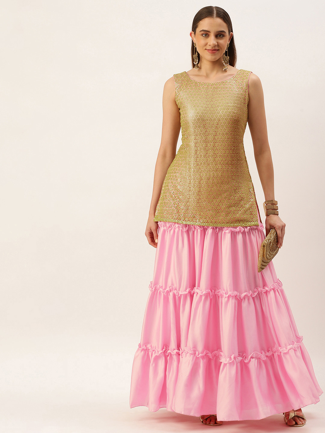 Ethnovog Embroidered Ready To Wear Lehenga Choli