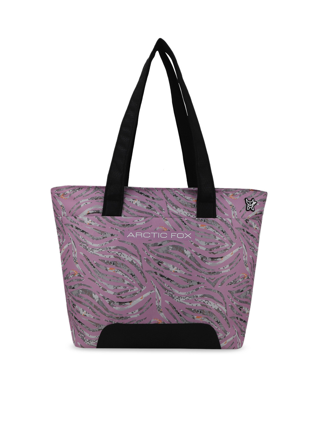 Arctic Fox Printed Structured Tote Bag