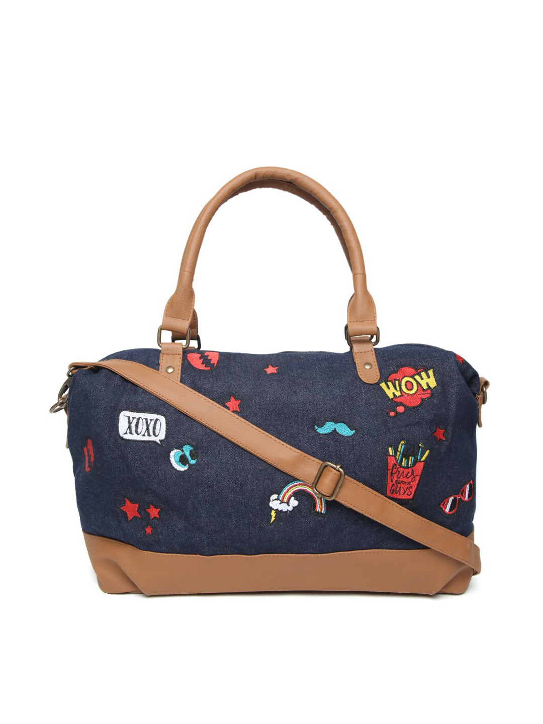 Kanvas Katha Embellished Oversized Structured Handheld Bag