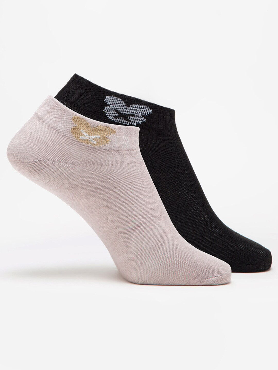 J Style Women Pack Of 2 Shoe Liner Socks