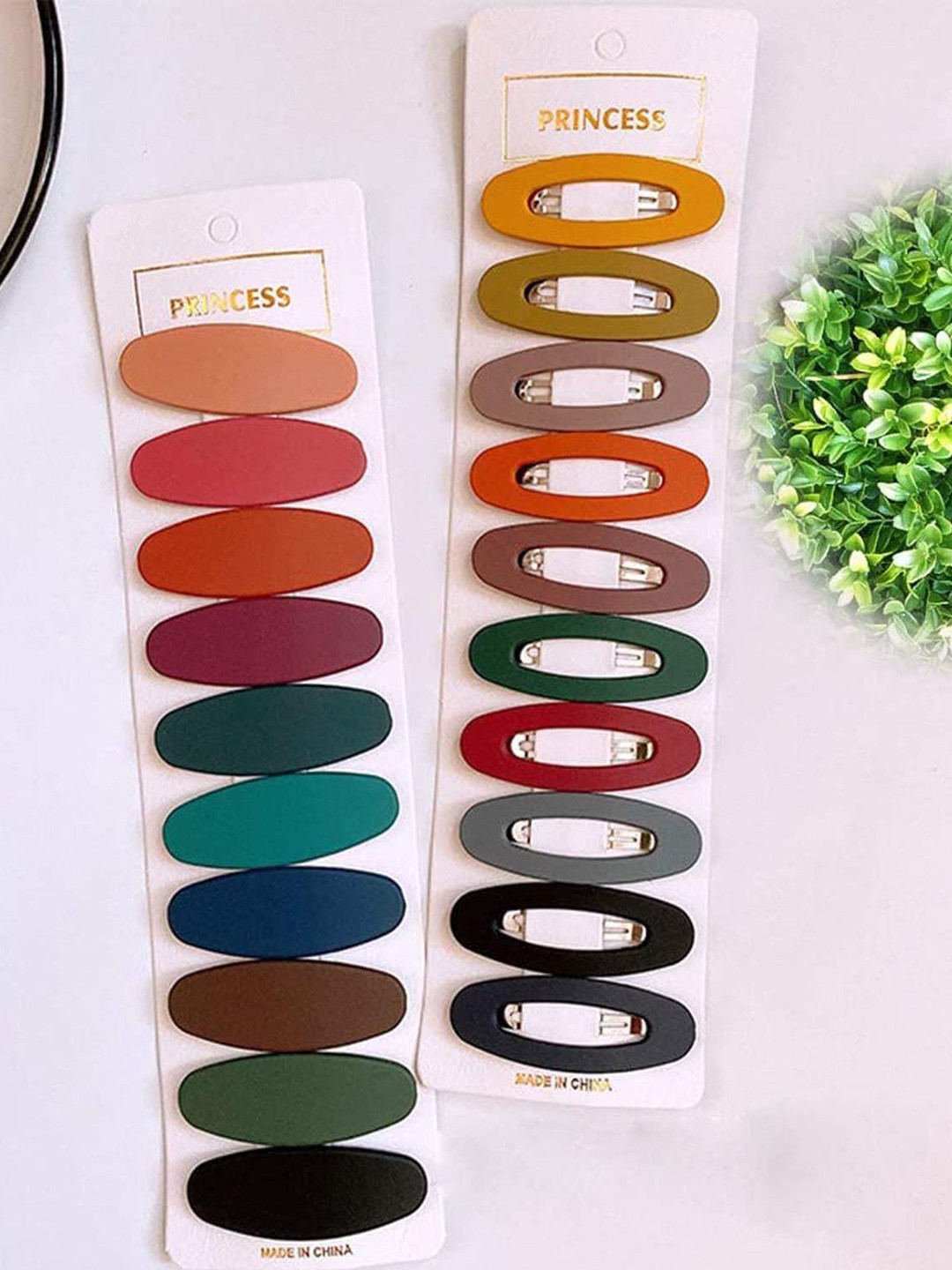CHRONEX Women Multicoloured Set Of 20 Tic Tac Hair Clip