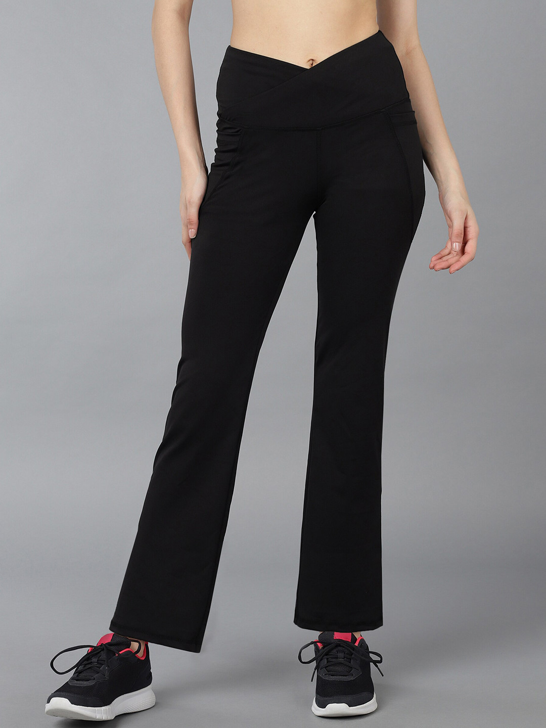 Rock Paper Scissors Women Flared Gym Tights