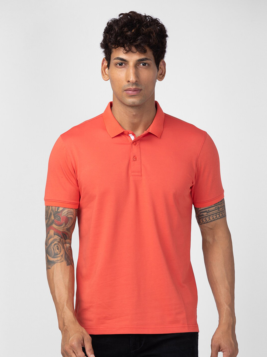SPYKAR Men Polo Collar Slim Fit T-shirt
