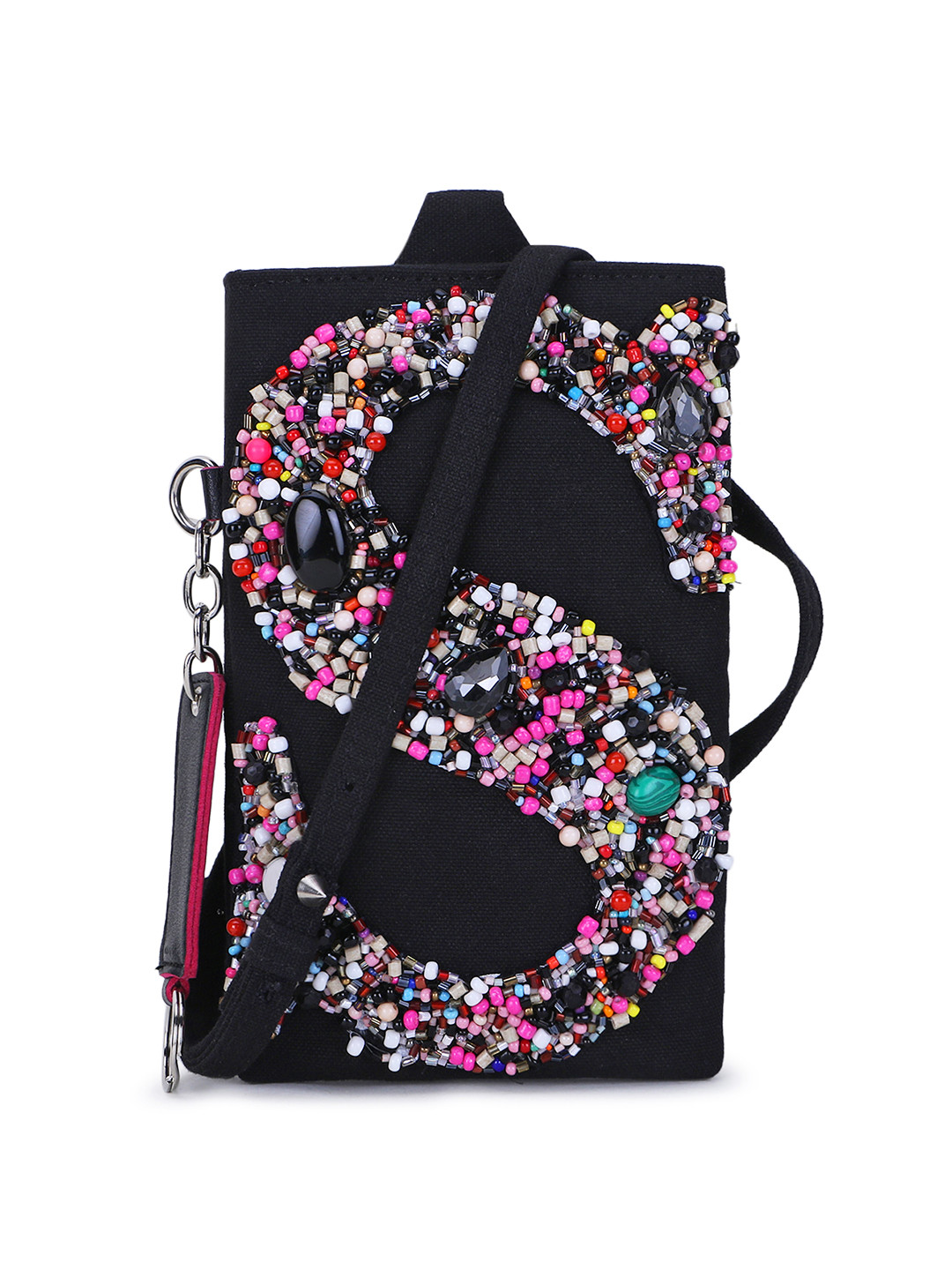 Spice Art Women Printed & Hand Embroidered Cotton Mini Sling Bag